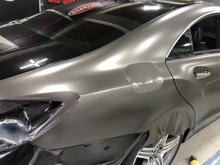 부천인천랩핑 벤츠cls63amg 사틴 바살트 다크그레이필름 전체랩핑시공 / 부천, 광명, 시흥