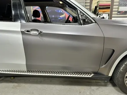 bmw x5 사틴 다크 그레이 전체 랩핑 및 크롬 죽이기 랩핑 완성![모터가드존 본점] / 부천 상이로