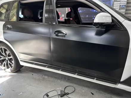 [모터가드존] bmw x7 고광택 사틴 무광 블랙 전체 랩핑 완성!! 부천 랩핑 / 부천 상이로