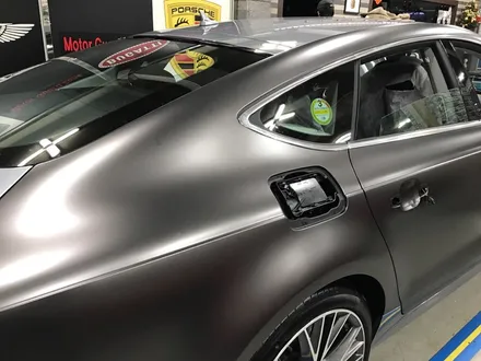 부천 랩핑 아우디 a7 5.5 TDI 사틴 네로 펄 전체랩핑 반무광 다크 그레이 랩핑 / 부천 상이로