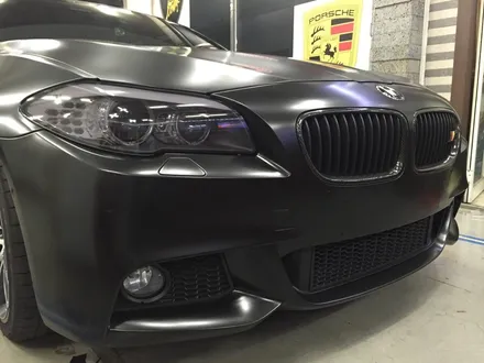 부천랩핑 bmw f10 530d 사틴 블랙 전체랩핑 반무광 랩핑 블랙포스 / 부천 상이로