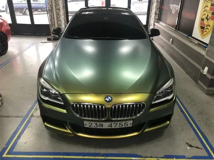 인천부천자동차랩핑 bmw 640d m 사틴 스프링플래쉬 카멜레온필름 전체랩핑 / 부천, 광명, 시흥