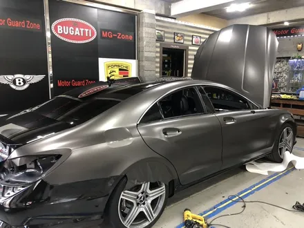 부천인천랩핑 벤츠cls63amg 사틴 바살트 다크그레이필름 전체랩핑시공 / 부천, 광명, 시흥