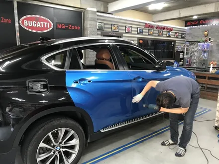 인천랩핑잘하는곳 bmw x6 에스토닉블루랩핑시공 / 부천, 광명, 시흥