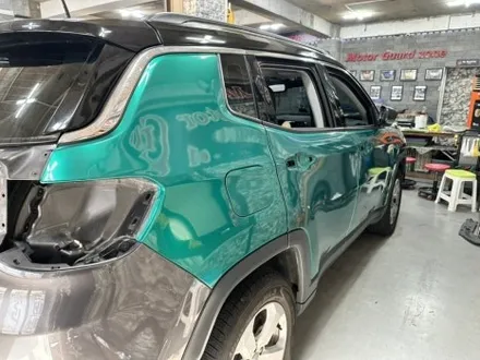 [부천 랩핑] jeep 컴패스 랩핑 다크 그린 전체랩핑 모터가드존 본점 / 부천 상이로