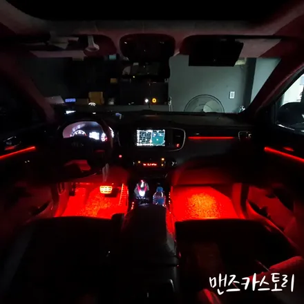 올뉴쏘렌토엠비언트 작업 부위가 전혀 보이지 않는 자연스러운 실내 무드등 작업하기 / 안산,시흥,화성