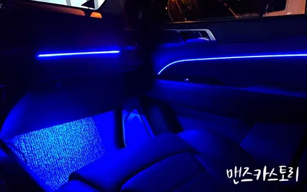 쌍용 g4 렉스턴 엠비언트 무드등 대형 suv 내부 튜닝으로 통일감 있게 [맨즈카스토리] / 안산,시흥,화성