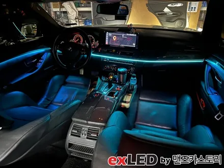 BMW 5시리즈 비노출 엠비언트 라이트 시공으로 화려한 색감의 실내분위기 연출이 가능하십니다!! / 안산,시흥,화성