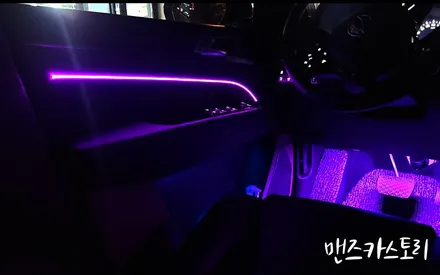 쌍용 g4 렉스턴 엠비언트 무드등 대형 suv 내부 튜닝으로 통일감 있게 [맨즈카스토리] / 안산,시흥,화성