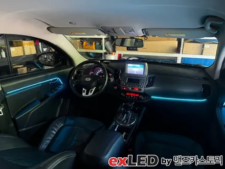 스포티지R 엠비언트 라이트 시공으로 밋밋한 실내에 영롱한 LED 디테일 포인트 어떠신가요?!?! / 안산,시흥,화성