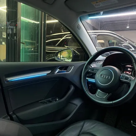 아우디 A3 엠비언트 라이트 시공으로 순정 엠비언트 없는 설움 날려보세요! / 안산,시흥,화성