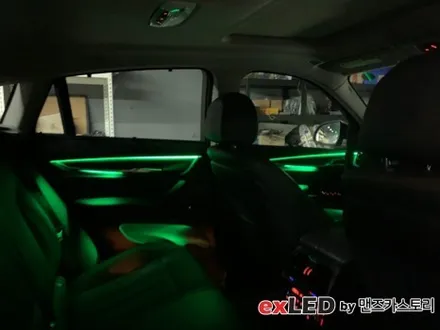 BMW X6 순정 엠비언트 광량업 시공으로 밋밋함에서 화려함으로 업그레이드 해보세요! / 안산,시흥,화성
