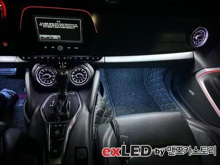 쉐보레 카마로 비노출 엠비언트 라이트 & 벤풍구 시공으로 세련된 실내 분위기 연출해보세요! / 안산,시흥,화성