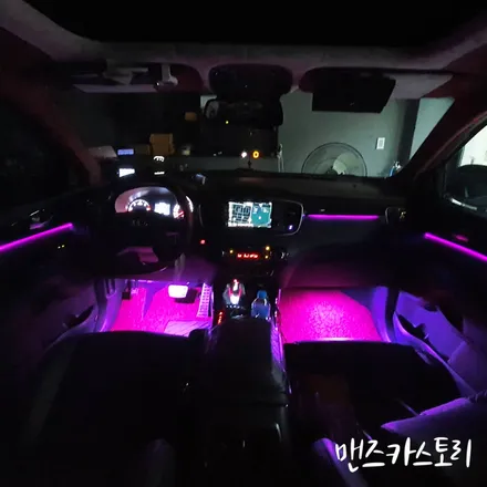 올뉴쏘렌토엠비언트 작업 부위가 전혀 보이지 않는 자연스러운 실내 무드등 작업하기 / 안산,시흥,화성