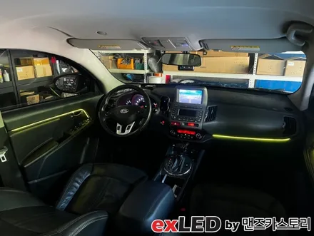스포티지R 엠비언트 라이트 시공으로 밋밋한 실내에 영롱한 LED 디테일 포인트 어떠신가요?!?! / 안산,시흥,화성