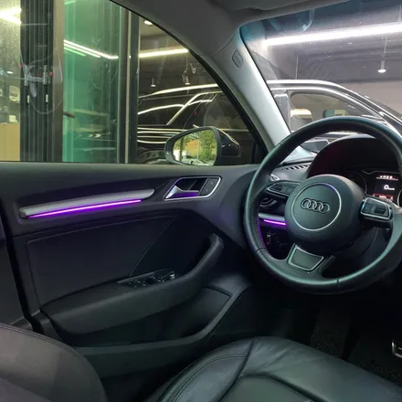 아우디 A3 엠비언트 라이트 시공으로 순정 엠비언트 없는 설움 날려보세요! / 안산,시흥,화성