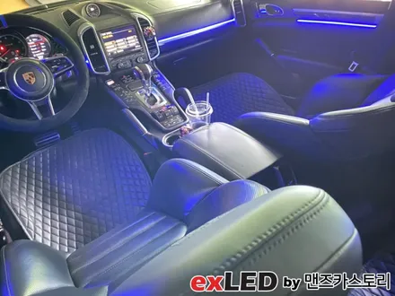 포르쉐 카이엔 엠비언트 라이트 시공후기! 밋밋한 실내를 다채로운 색감으로 채워보세요! / 안산,시흥,화성