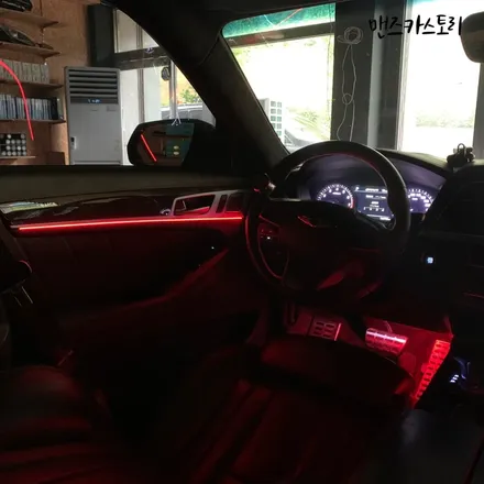 제네시스G80스포츠매립형비노출엠비언트 로 더 세련된 제네시스 실내를 즐길 수 있다!?!? / 안산,시흥,화성