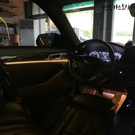 제네시스G80스포츠매립형비노출엠비언트 로 더 세련된 제네시스 실내를 즐길 수 있다!?!? / 안산,시흥,화성