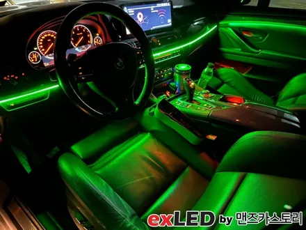BMW 5시리즈 비노출 엠비언트 라이트 시공으로 화려한 색감의 실내분위기 연출이 가능하십니다!! / 안산,시흥,화성