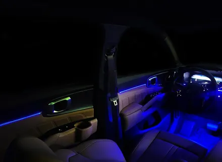쏘렌토 mq4 SUV 자동차 무드램프는 LED 기어박스 비노출 엠비언트 라이트로! [안산 맨즈카스토리] / 안산,시흥,화성