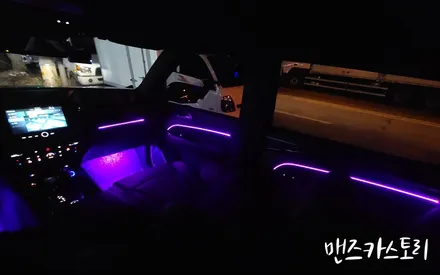 쌍용 g4 렉스턴 엠비언트 무드등 대형 suv 내부 튜닝으로 통일감 있게 [맨즈카스토리] / 안산,시흥,화성