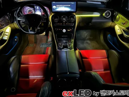 엠비언트 없는 벤츠는 있을 수 없다! 벤츠 c63 카브리올레 비노출 엠비언트 시공! / 안산,시흥,화성