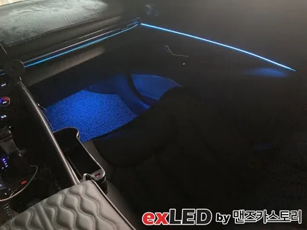 아반떼 CN7 순정 연동 엠비언트 시공으로 이질감 없는 실내 무드등을 도전해보세요! / 안산,시흥,화성