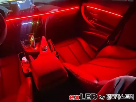 BMW 3시리즈 F30 엠비언트 시공후기! 심심한 실내분위기를 다채로운 색감으로 채워보세요! / 안산,시흥,화성
