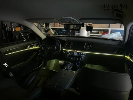 제네시스 G80 DH 엠비언트 매립형 으로 신형 RG3와 실내 분위기를 비슷하게 만들다?? / 안산,시흥,화성