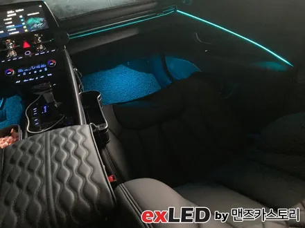 아반떼 CN7 순정 연동 엠비언트 시공으로 이질감 없는 실내 무드등을 도전해보세요! / 안산,시흥,화성