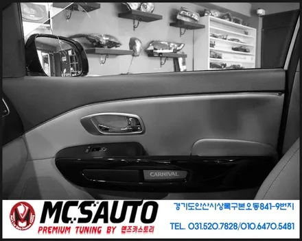 올뉴카니발 도어4P 광섬유실내무드등튜닝 / 안산시 상록구