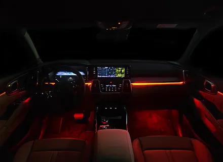 쏘렌토 mq4 SUV 자동차 무드램프는 LED 기어박스 비노출 엠비언트 라이트로! [안산 맨즈카스토리] / 안산,시흥,화성