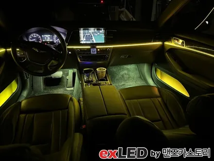 제네시스 G80 엠비언트 라이트 다양한 추가 옵션과 함께 화려한 실내 꾸미기! / 안산,시흥,화성