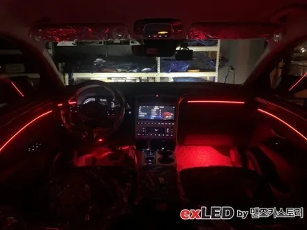 투싼 NX4 내비게이션 활성 엠비언트 라이트 시공으로 순정엠비언트 없는 아쉬움 떨쳐보세요! / 안산,시흥,화성