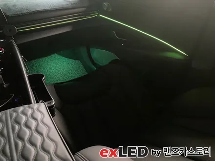 아반떼 CN7 순정 연동 엠비언트 시공으로 이질감 없는 실내 무드등을 도전해보세요! / 안산,시흥,화성