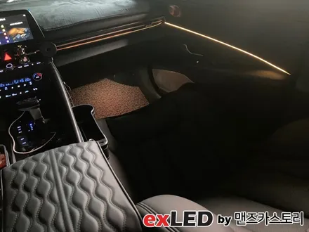 아반떼 CN7 순정 연동 엠비언트 시공으로 이질감 없는 실내 무드등을 도전해보세요! / 안산,시흥,화성