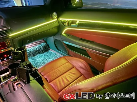 벤츠 E클래스 W212 카브리올레 엠비언트 라이트 시공은 광섬유는 이제 그만! / 안산,시흥,화성