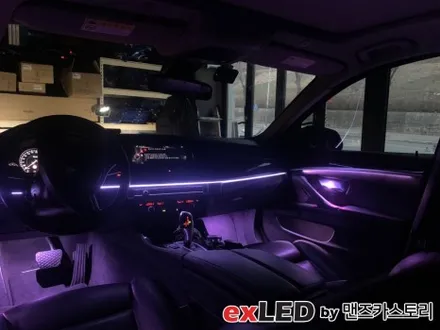 BMW 520D f10 순정 엠비언트 광량업 시공으로 아쉬웠던 광량에서 새로운 색감을 찾아보세요! / 안산,시흥,화성