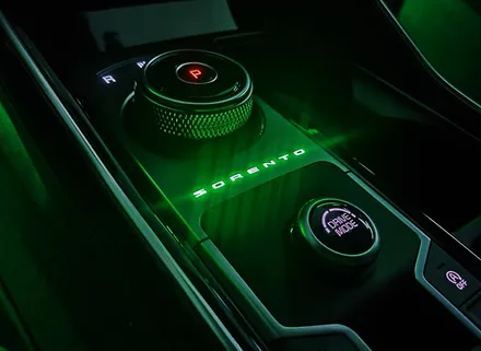 쏘렌토 mq4 SUV 자동차 무드램프는 LED 기어박스 비노출 엠비언트 라이트로! [안산 맨즈카스토리] / 안산,시흥,화성