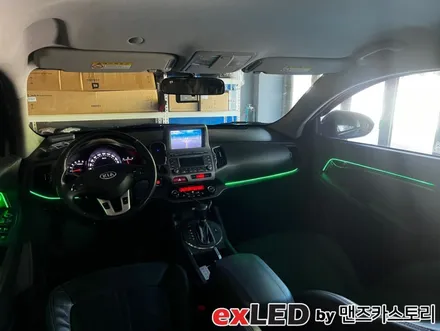 스포티지R 엠비언트 라이트 시공으로 밋밋한 실내에 영롱한 LED 디테일 포인트 어떠신가요?!?! / 안산,시흥,화성