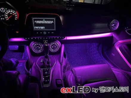 쉐보레 카마로 비노출 엠비언트 라이트 & 벤풍구 시공으로 세련된 실내 분위기 연출해보세요! / 안산,시흥,화성