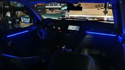 BMW X3 엠비언트 매립형 으로 순정 보다 더 은은한 실내가 된다?? / 안산,시흥,화성