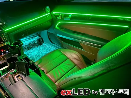 벤츠 E클래스 W212 카브리올레 엠비언트 라이트 시공은 광섬유는 이제 그만! / 안산,시흥,화성