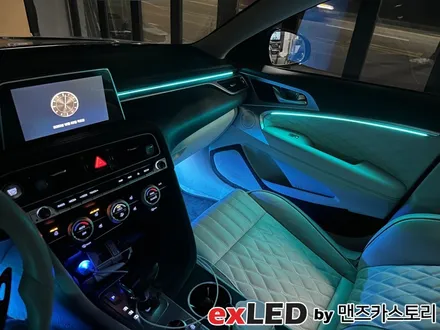 제네시스 G70 매립형 아크릴 엠비언트 라이트 시공으로 실내 감성 업그레이드! / 안산,시흥,화성