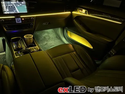 제네시스 G80 엠비언트 라이트 다양한 추가 옵션과 함께 화려한 실내 꾸미기! / 안산,시흥,화성