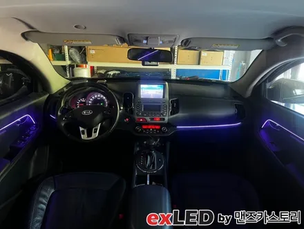 스포티지R 엠비언트 라이트 시공으로 밋밋한 실내에 영롱한 LED 디테일 포인트 어떠신가요?!?! / 안산,시흥,화성