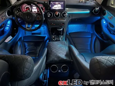 안산 벤츠 C클래스 W205 순정 엠비언트 광량업 시공후기! / 안산,시흥,화성