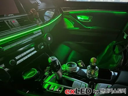 BMW 5시리즈 F10 비노출 엠비언트 라이트 시공후기! 이쁜 라인의 엠비언트 매력 한번 경험해보세요! / 안산,시흥,화성