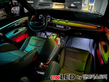 제네시스 GV70 글로우모션 무빙 액티브 엠비언트 라이트 시공으로 다채로운 실내분위기 연출해보세요! / 안산,시흥,화성